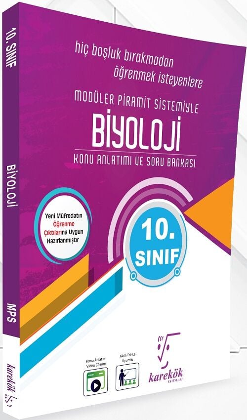 Karekök 10. Sınıf Biyoloji MPS Konu Anlatımlı Soru Bankası Karekök Yayınları
