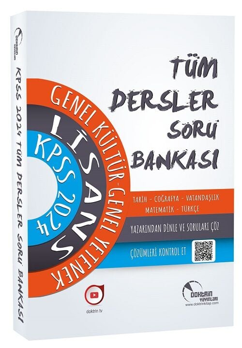 SÜPER FİYAT - Doktrin 2024 KPSS Genel Yetenek Genel Kültür Lisans Tüm Dersler Soru Bankası Doktrin Yayınları