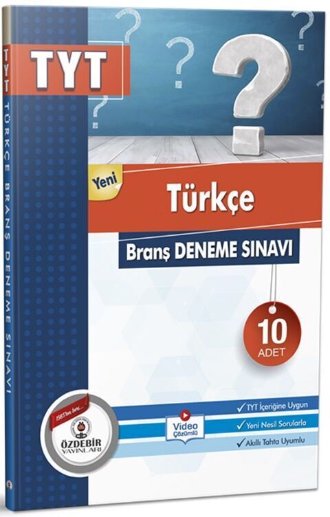 Özdebir YKS TYT Türkçe 10 lu Deneme Video Çözümlü Özdebir Yayınları