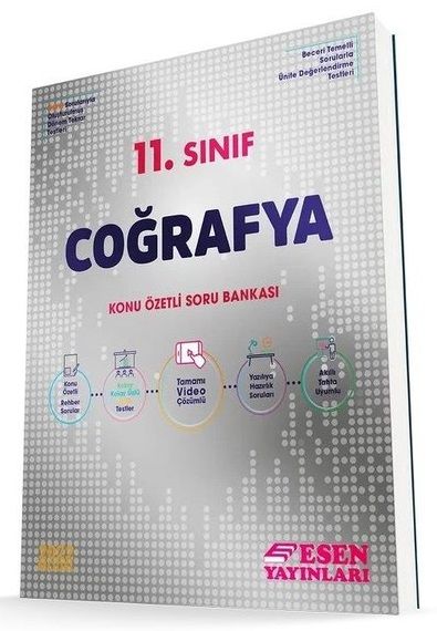 Esen 11. Sınıf Coğrafya Konu Özetli Soru Bankası Esen Yayınları