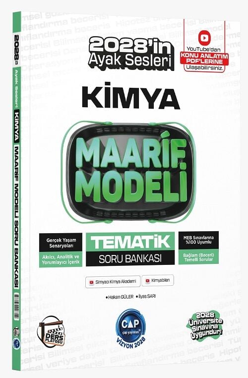 Çap Yayınları 2028 YKS TYT AYT Kimya Ders Platosu Maarif Modeli Tematik Soru Bankası Çap Yayınları