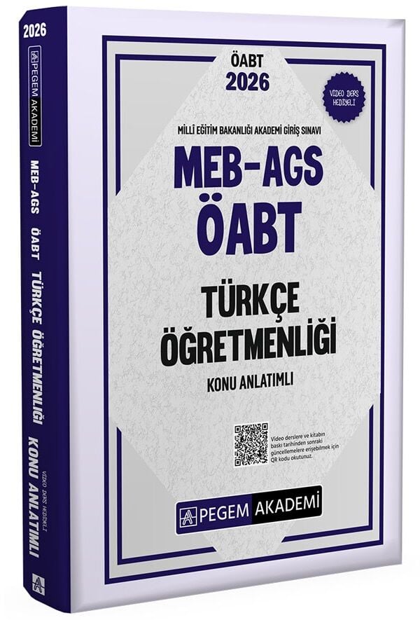 Pegem 2026 ÖABT MEB-AGS Türkçe Öğretmenliği Konu Anlatımlı Pegem Akademi Yayınları