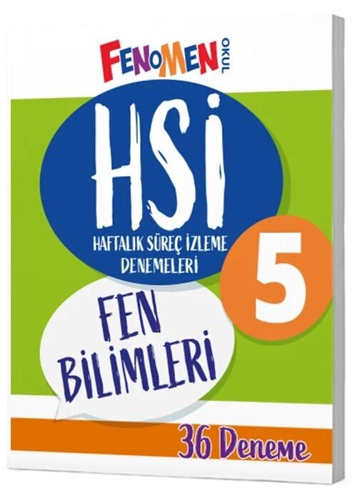 Fenomen Okul 5. Sınıf Fen Bilimleri HSİ Haftalık Süreç İzleme 36 Deneme Fenomen Okul Yayınları