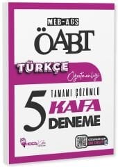 Hoca Kafası ÖABT MEB-AGS Türkçe Öğretmenliği 5 Kafa Deneme Çözümlü Hoca Kafası Yayınları