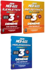 YENİ AGS - Yönerge 2026 MEB-AGS Tüm Dersler İlerleten + Hızlandıran + Geliştiren 9 Deneme 3 lü Set Yönerge Yayınları