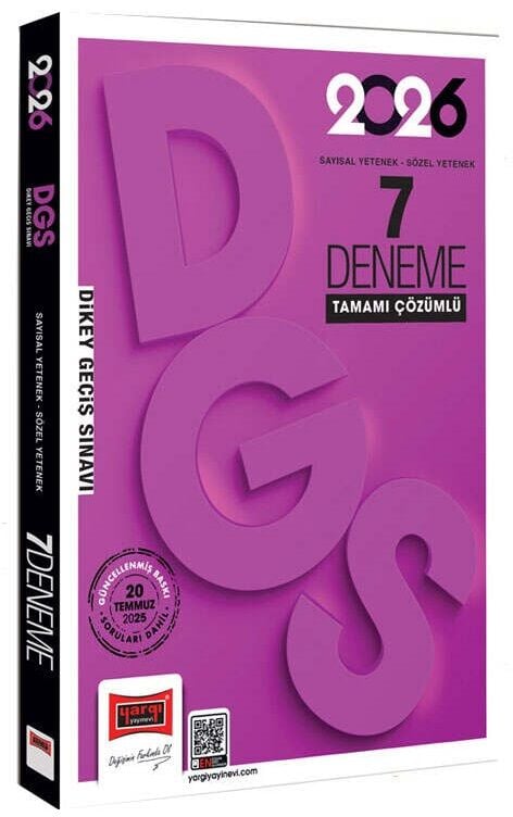 Yargı 2026 DGS 7 Deneme Çözümlü Yargı Yayınları