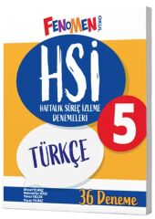 Fenomen Okul 5. Sınıf Türkçe HSİ Haftalık Süreç İzleme 36 Deneme Fenomen Okul Yayınları