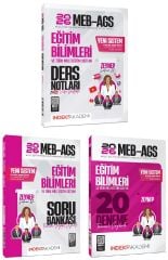 YENİ AGS - İndeks Akademi 2026 MEB-AGS Eğitim Bilimleri ve Türk Milli Eğitim Sistemi Video Ders Notları + Soru Bankası + 20 Deneme 3 lü Set - Zeynep Salman İçli İndeks Akademi Yayıncılık