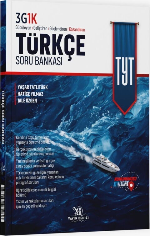 Yayın Denizi YKS TYT Türkçe 3G1K Soru Bankası Yayın Denizi Yayınları