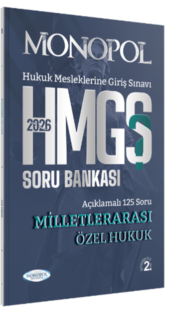 Monopol 2026 HMGS Milletlerarası Özel Hukuk Soru Bankası 2. Baskı Monopol Yayınları