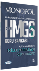 Monopol 2026 HMGS Milletlerarası Özel Hukuk Soru Bankası 2. Baskı Monopol Yayınları