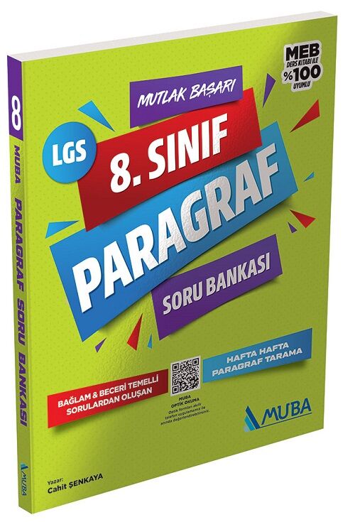 Muba 8. Sınıf LGS Paragraf Mutlak Başarı Soru Bankası Muba Yayınları