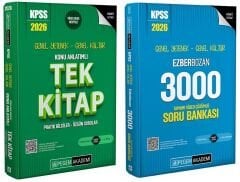 Pegem 2026 KPSS Genel Yetenek Genel Kültür Konu + Soru Bankası 2 li Set Pegem Akademi Yayınları