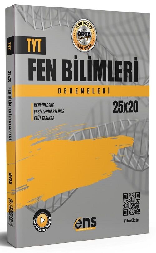 ENS Yayınları YKS TYT Fen Bilimleri 25x20 Deneme Çözümlü ENS Yayınları
