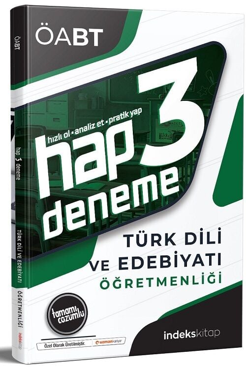 SÜPER FİYAT - İndeks Akademi ÖABT Türk Dili ve Edebiyatı Hap 3 Deneme Çözümlü İndeks Akademi Yayıncılık