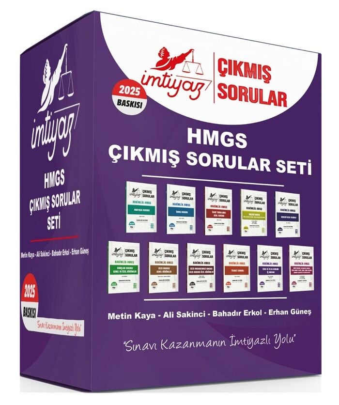 İmtiyaz 2025 HMGS Çıkmış Sorular Soru Bankası Seti Çözümlü - Metin Kaya İmtiyaz Yayıncılık