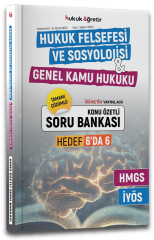 Öğretir HMGS İYÖS Hukuk Felsefesi ve Sosyolojisi, Genel Kamu Hukuku Hedef 6 da 6 Konu Özetli Soru Bankası Çözümlü Öğretir Yayınları