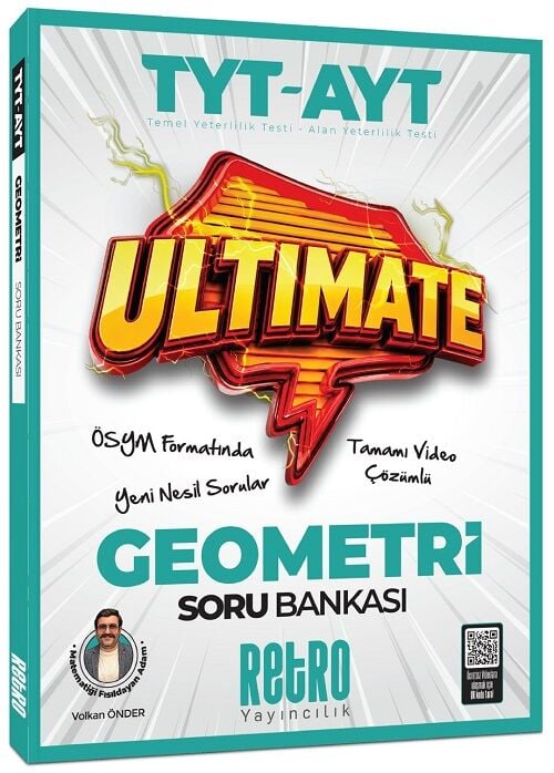 Retro YKS TYT AYT Geometri Ultimate Soru Bankası Çözümlü - Volkan Önder Retro Yayıncılık