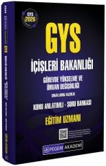 Pegem 2026 GYS İçişleri Bakanlığı Eğitim Uzmanlığı Konu Anlatımlı Soru Bankası Görevde Yükselme Pegem Akademi Yayınları