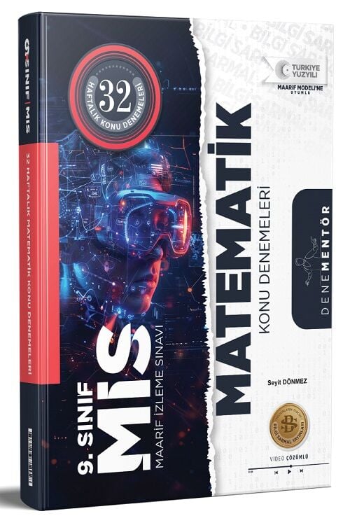 Bilgi Sarmal 9. Sınıf Matematik MİS Denementör Maarif Modeli 32 Haftalık Konu Denemeleri Bilgi Sarmal Yayınları