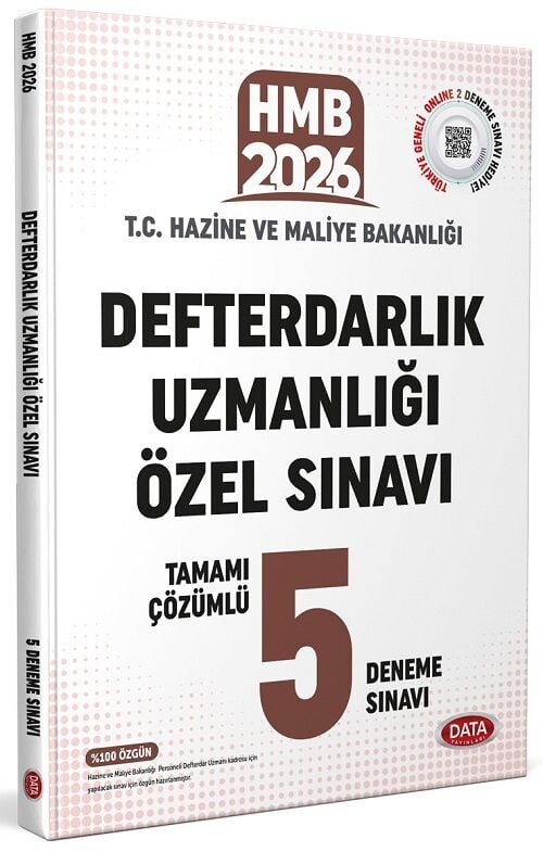 Data 2026 Hazine ve Maliye Bakanlığı Defterdarlık Uzmanlığı Özel Sınavı 5 Deneme Çözümlü Data Yayınları