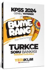 SÜPER FİYAT - Yediiklim 2024 KPSS Türkçe Bumerang Soru Bankası Çözümlü Yediiklim Yayınları