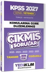 Yediiklim 2027 KPSS Genel Kültür Tarih-Coğrafya-Vatandaşlık Çıkmış Sorular Son 6 Yıl Konularına Göre Çözümlü Yediiklim Yayınları