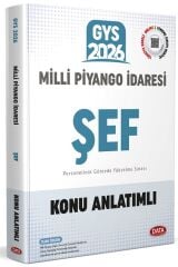 Data 2026 GYS Milli Piyango İdaresi Şef Konu Anlatımlı Görevde Yükselme Data Yayınları