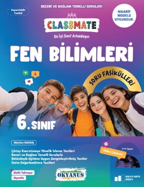 Okyanus 6. Sınıf Fen Bilimleri Classmate Maarif Model Soru Fasikülleri Okyanus Yayınları