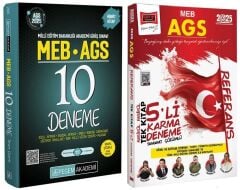 Pegem + Yargı 2025 MEB-AGS Tüm Dersler 10+5 Deneme 2 li Set Pegem Akademi + Yargı Yayınları