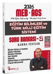 YENİ AGS - Hoca Kafası 2026 MEB-AGS Eğitim Bilimleri ve Türk Millî Eğitim Sistemi Karma Testler Soru Bankası-2 - Mevlüt Gündüz Hoca Kafası Yayınları