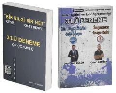 Bir Bilgi Bir Net ÖABT Beden Eğitimi 3+3 Deneme 2 li Set - Okan Can Hülür + Onur Aktürk Bir Bilgi Bir Net