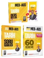 YENİ AGS - İndeks Akademi 2026 MEB-AGS Tarih Video Ders Notları + Soru Bankası + 60 Deneme 3 lü Set - Aydın Yüce İndeks Akademi Yayıncılık