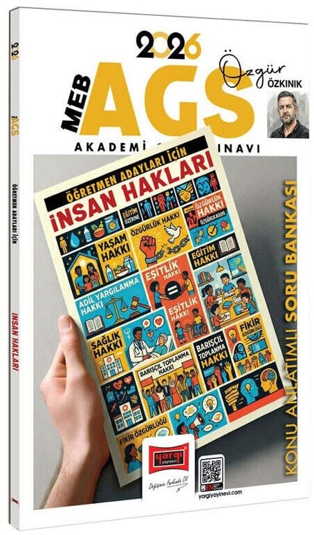 YENİ AGS - Yargı 2026 MEB-AGS İnsan Hakları Konu Anlatımlı Soru Bankası - Özgür Özkınık Yargı Yayınları