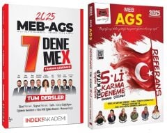 İndeks + Yargı 2025 MEB-AGS Tüm Dersler 7+5 Deneme 2 li Set İndeks Akademi + Yargı Yayıncılık