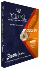 Yetki 2024 İdari Yargı Hakimlik 6 Deneme Çözümlü 6. Baskı - Özal Duran Yetki Yayıncılık