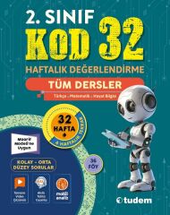 Tudem 2. Sınıf Tüm Dersler Kod 32 Haftalık Değerlendirme Tudem Yayınları