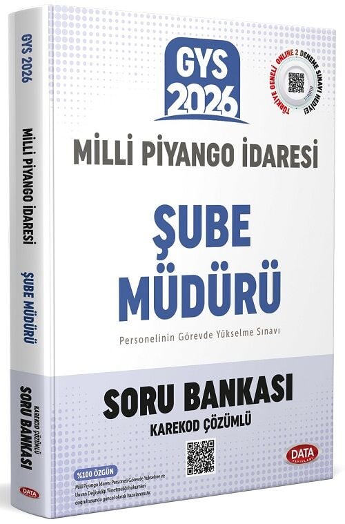 Data 2026 GYS Milli Piyango İdaresi Şube Müdürü Soru Bankası Çözümlü Görevde Yükselme Data Yayınları