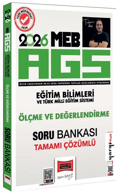 YENİ AGS - Yargı 2026 MEB-AGS Eğitim Bilimleri Ölçme ve Değerlendirme Soru Bankası Çözümlü - Tufan Genç Yargı Yayınları