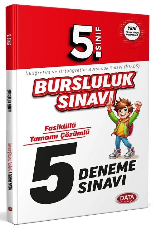 Data 5. Sınıf Bursluluk Sınavı 5 Deneme Çözümlü Data Yayınları