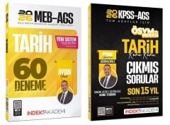 YENİ AGS - İndeks Akademi 2026 MEB-AGS Tarih Çıkmış Sorular + 60 Deneme 2 li Set - Aydın Yüce İndeks Akademi Yayıncılık