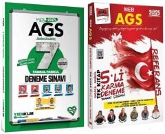 Yediiklim + Yargı 2025 MEB-AGS Tüm Dersler 7+5 Deneme 2 li Set Yediiklim + Yargı Yayınları