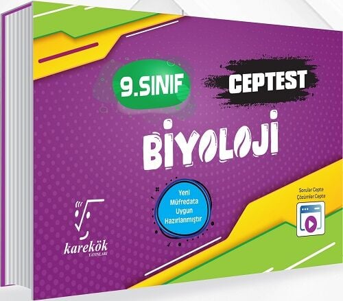 Karekök 9. Sınıf Biyoloji Cep Test Karekök Yayınları