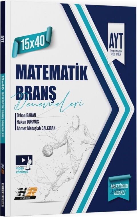 Hız ve Renk YKS AYT Matematik 15x40 Denemeleri Hız ve Renk Yayınları