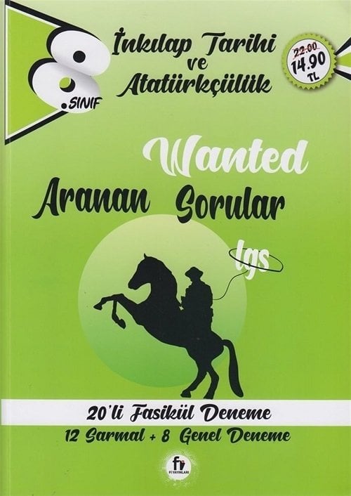 Fi Yayınları 8. Sınıf LGS TC İnkılap Tarihi ve Atatürkçülük Wanted Aranan Sorular 20 Deneme Fi Yayınları
