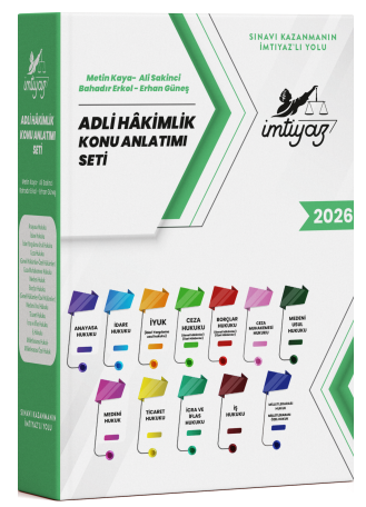 İmtiyaz 2026 Adli Hakimlik Konu Anlatımı Seti İmtiyaz Yayıncılık