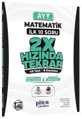 Pion YKS AYT Matematik İlk 10 Soru 2x Hızında Tekrar Pion Yayınları