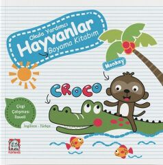 Okula Yardımcı Hayvanlar Boyama Kitabım NSN Kids