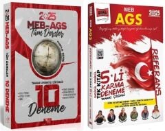 CBA + Yargı 2025 MEB-AGS Tüm Dersler 10+5 Deneme 2 li Set CBA + Yargı Yayınları