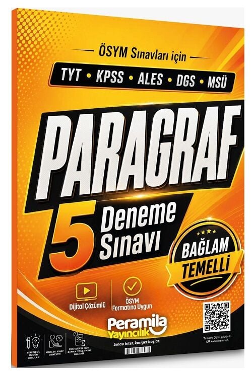 Peramila YKS TYT KPSS ALES DGS MSÜ Paragraf 5 Deneme Çözümlü Peramila Yayıncılık